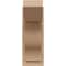 Ekena Millwork 8-in W x 14-in D x 22-in H Funston Slat Rough Cedar Woodgrain TimberThane Outlooker, Primed Tan OUTUR080X14X22FST24RCPR - alternate 4